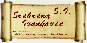 Srebrena Ivanković vizit kartica